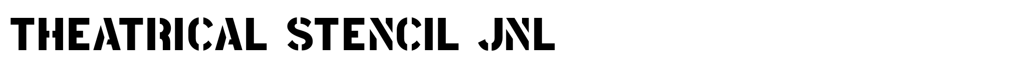 Theatrical Stencil JNL image
